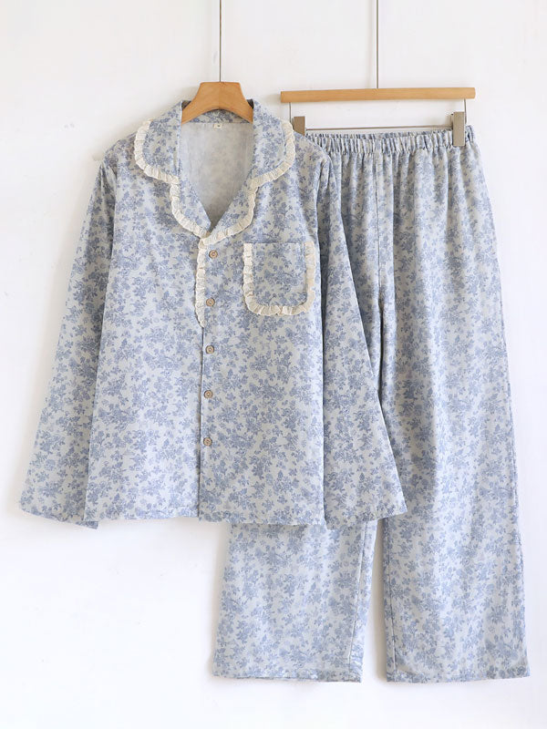 Cottage Style Floral Pajama Set