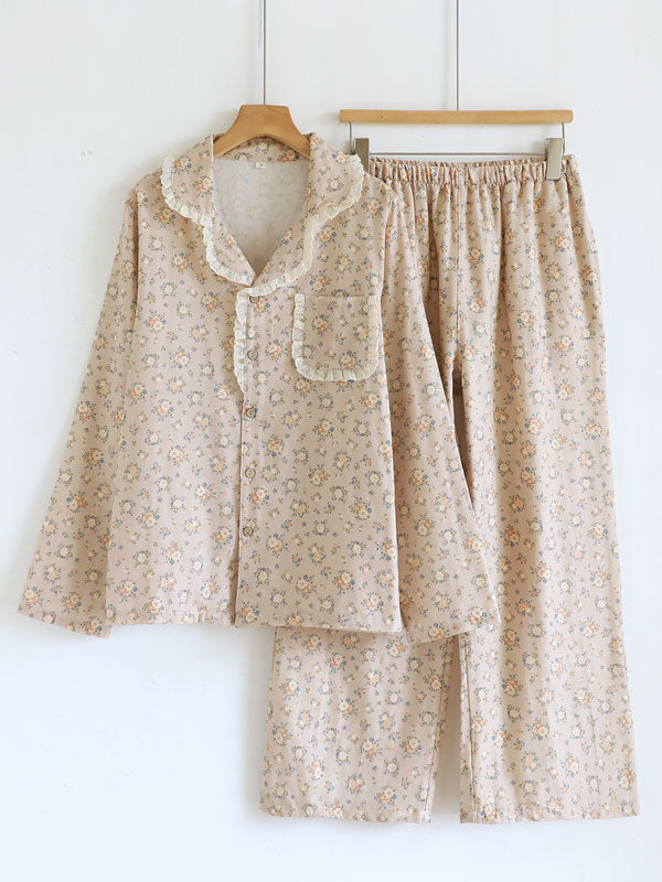 Cottage Style Floral Pajama Set
