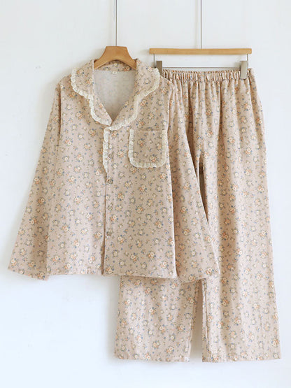 Cottage Style Floral Pajama Set