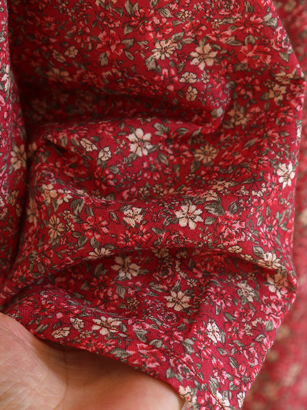 Vintage Floral Lace Trim Pajama Set