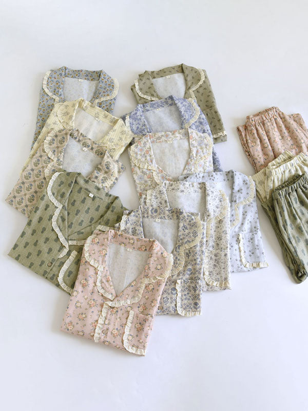 Cottage Style Floral Pajama Set