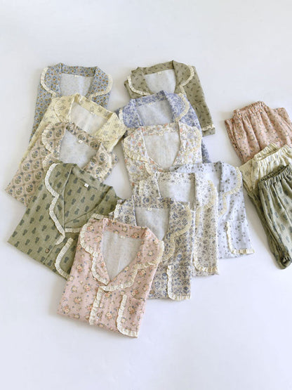 Cottage Style Floral Pajama Set