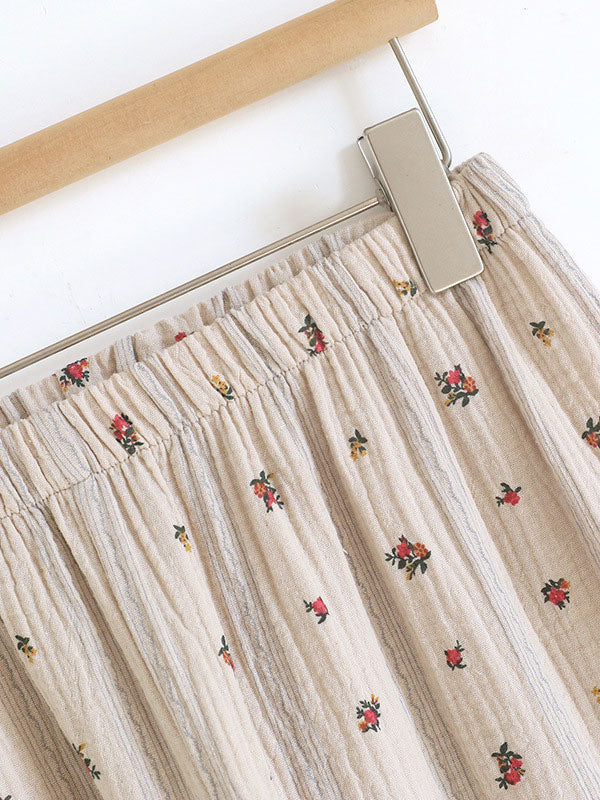 Vintage Floral Long Sleeve Pajama Set