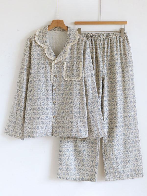 Cottage Style Floral Pajama Set