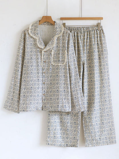 Cottage Style Floral Pajama Set