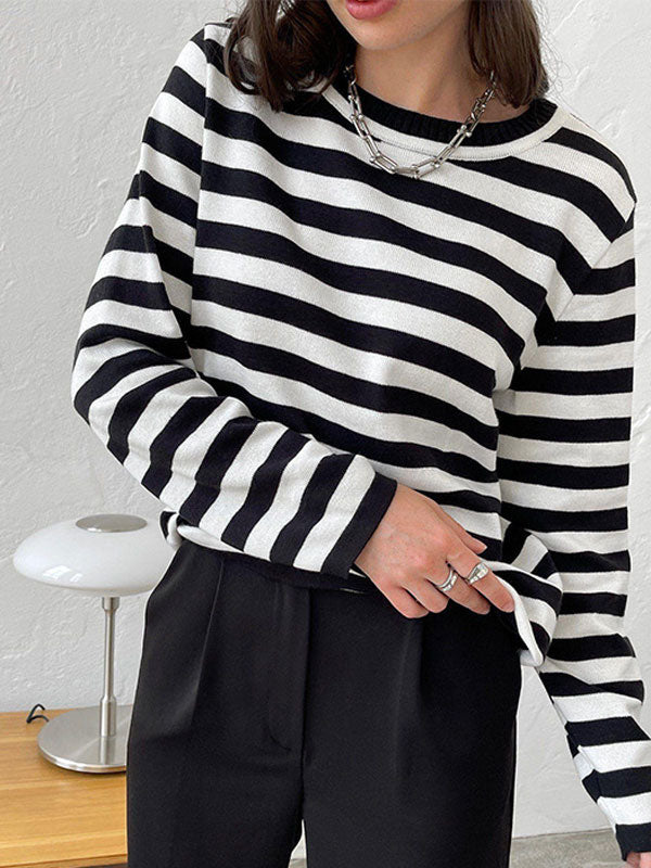 Basic Striped Sweater