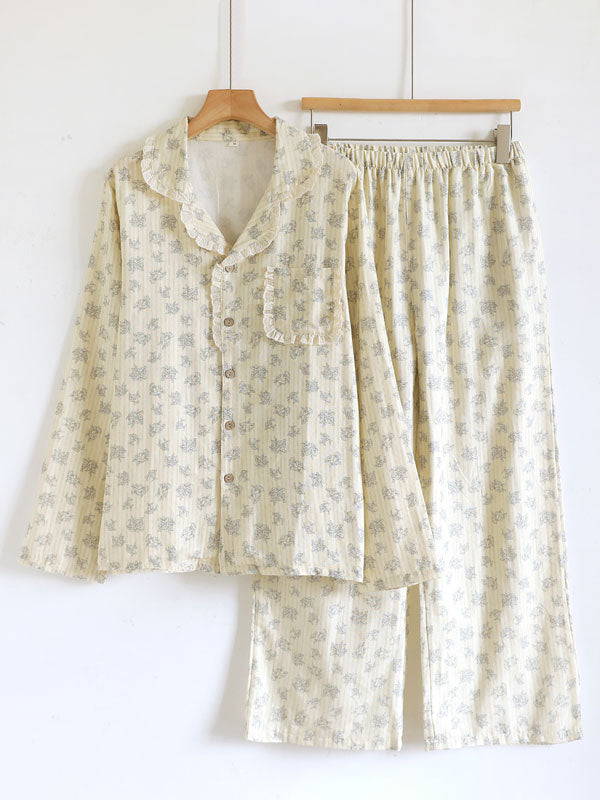 Cottage Style Floral Pajama Set