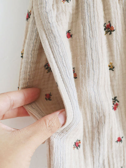 Vintage Floral Long Sleeve Pajama Set