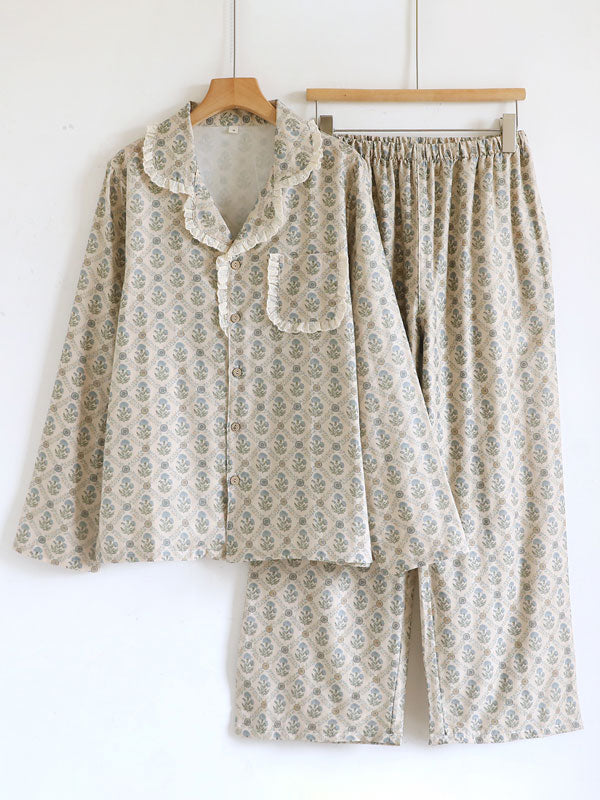 Cottage Style Floral Pajama Set