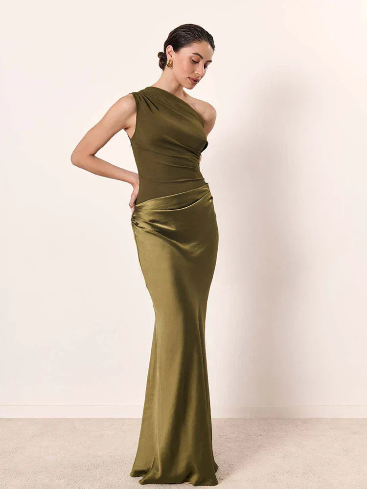 Sophia | Satin Maxi Dress