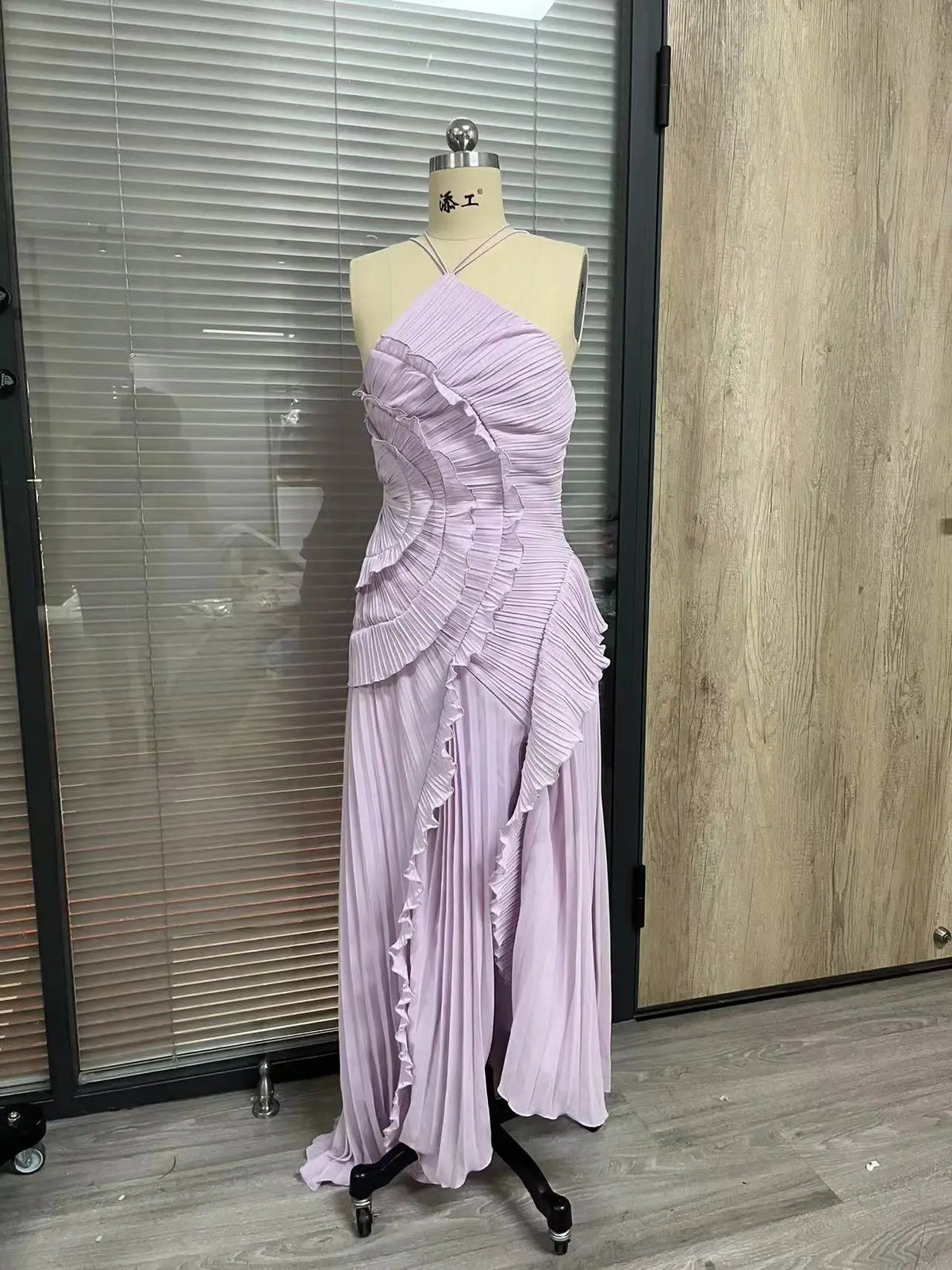 Halter Ruffle Dress