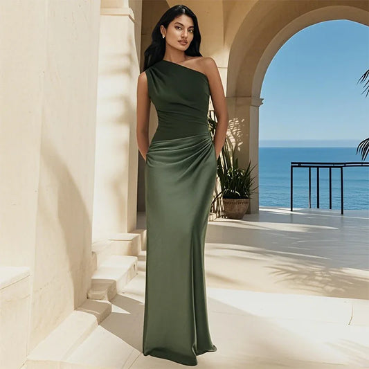 Stella | Satin Maxi Dress