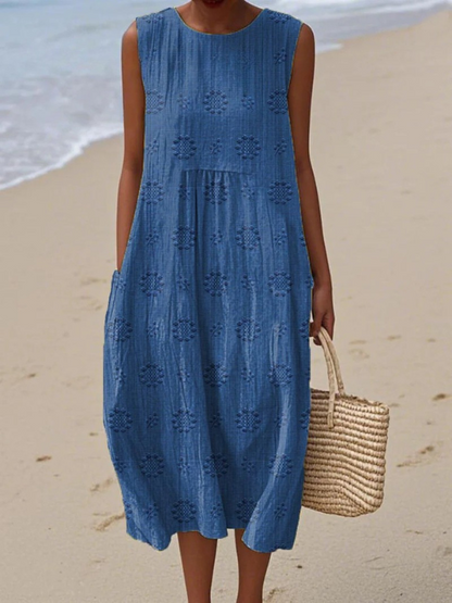 Printed Midi Dress