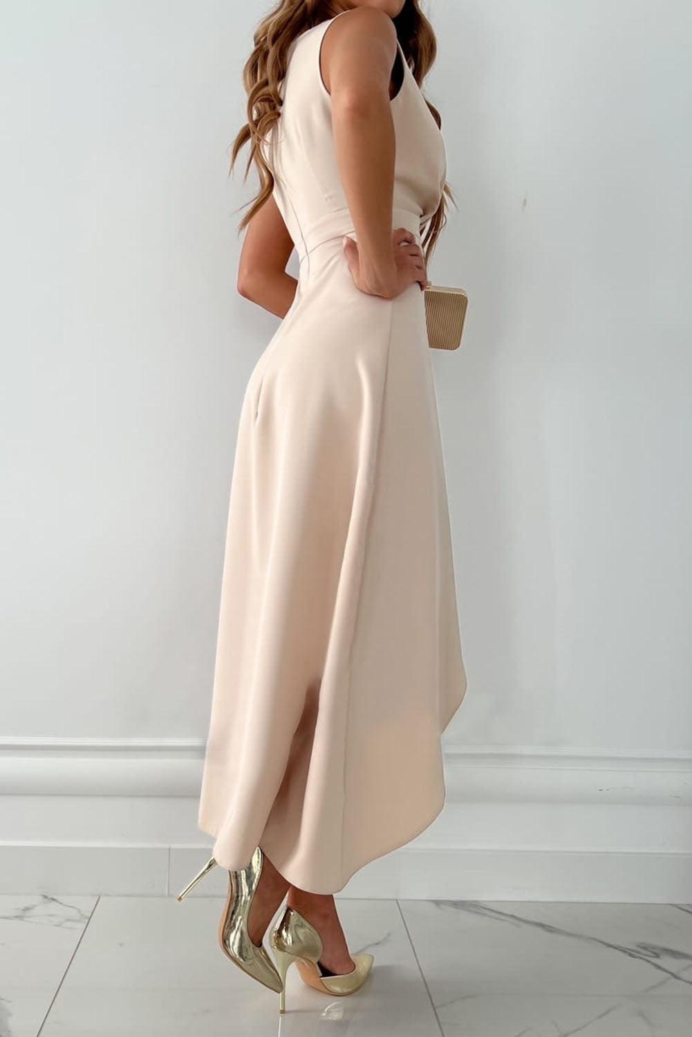 Stella | V-Neck Wrap Midi Dress