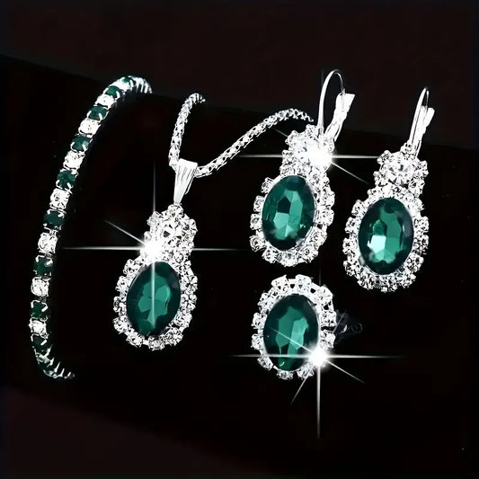 Selora Gravyn Jewelry Set | White Gold