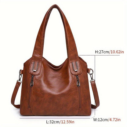 Vintage-Inspired Document Handbag