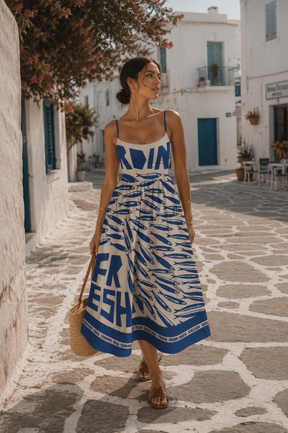 Printed Maxi Dress
