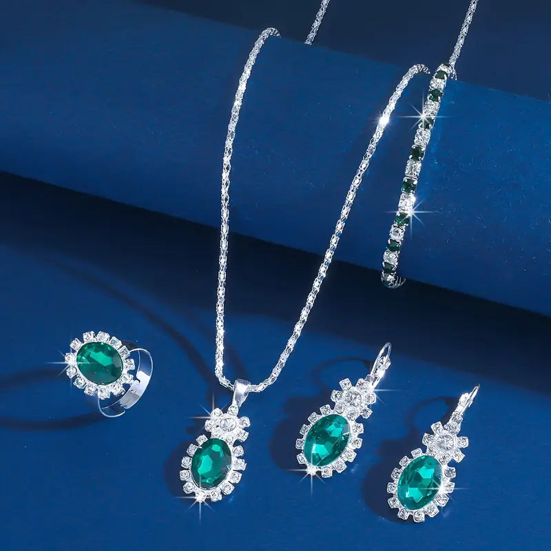 Selora Gravyn Jewelry Set | White Gold