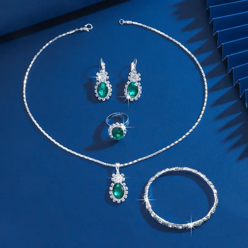 Selora Gravyn Jewelry Set | White Gold