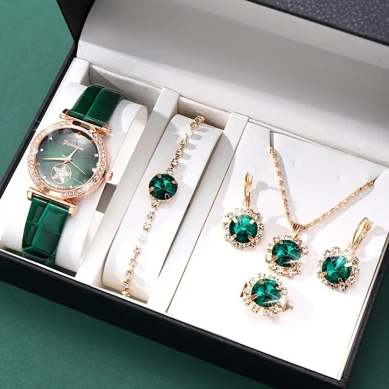 Vendetta Timecourt Jewelry Set | Gold