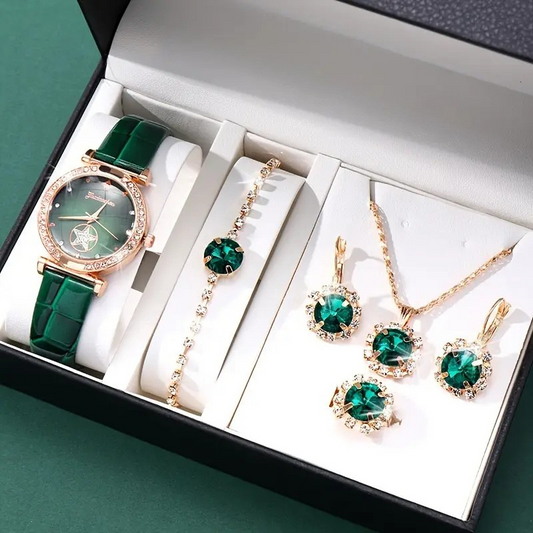 Vendetta Timecourt Jewelry Set | Gold