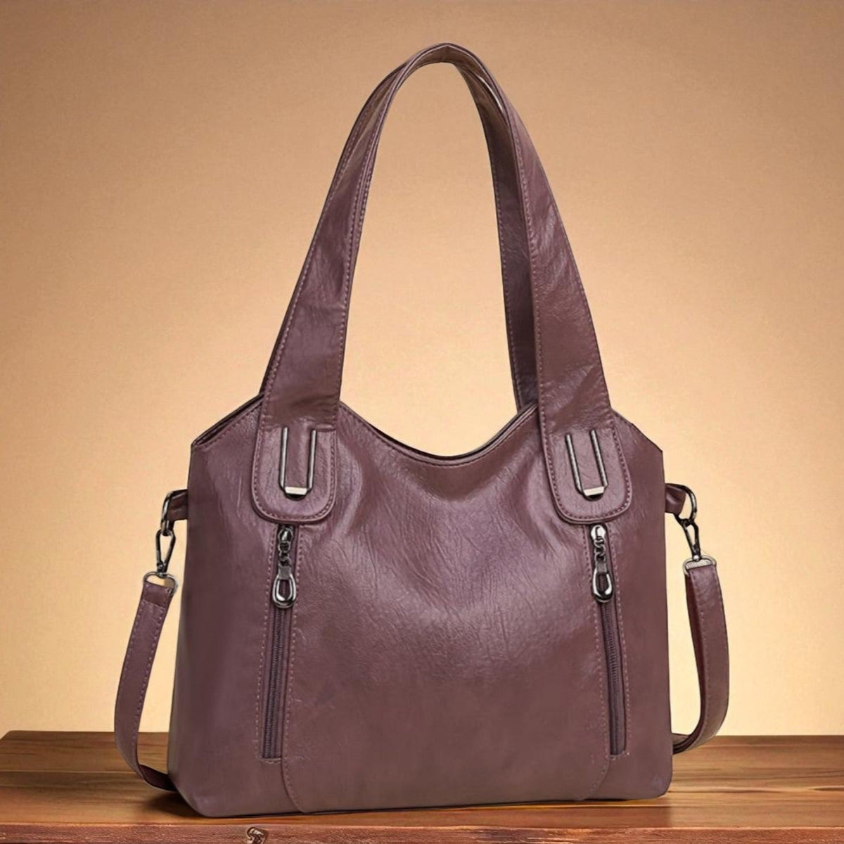 Vintage-Inspired Document Handbag
