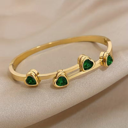 Ver Hearts Bracelet | Gold