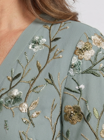 Stella | Floral V-Neck Maxi Dress