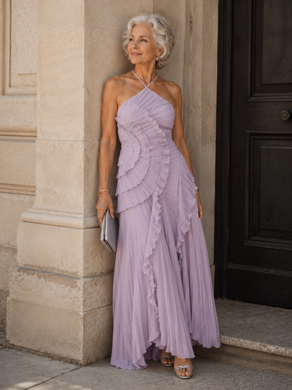 Halter Ruffle Dress