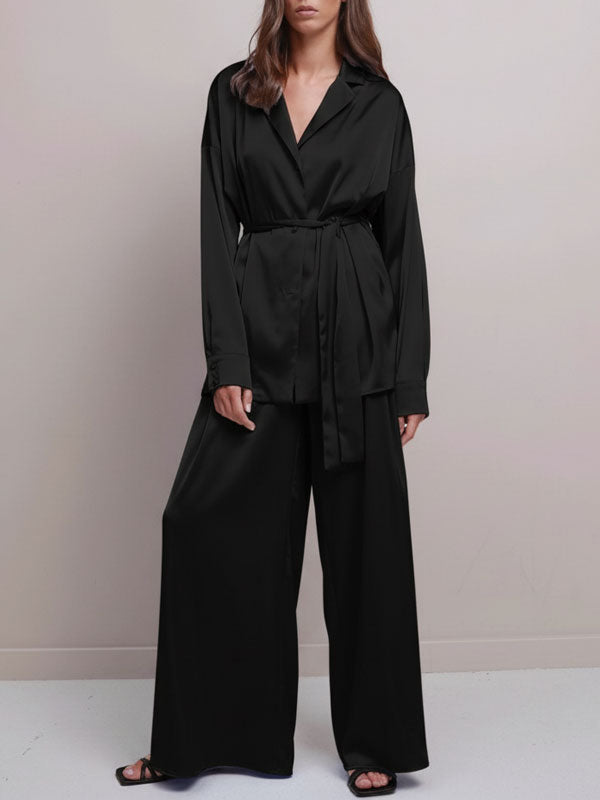 Satin Two Piece Lounge Set
