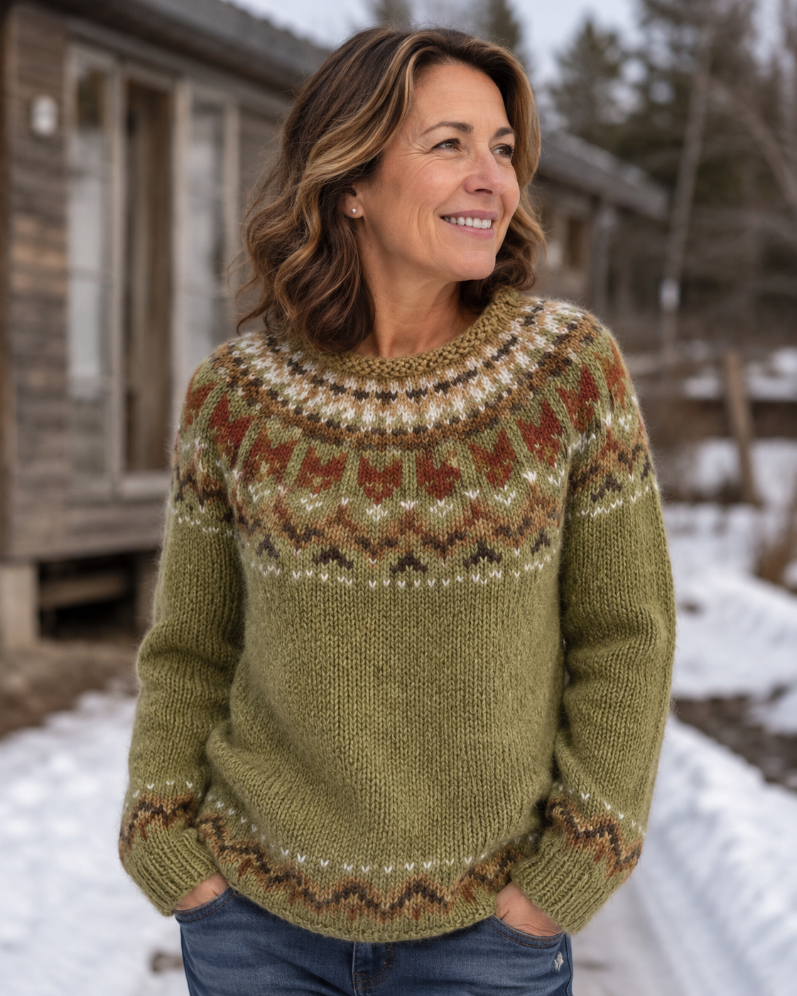Isla – Cozy Sweater Featuring Timeless Woven Design